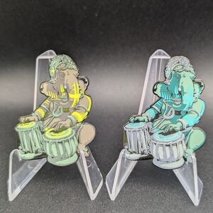 First Earth Ganesha Elephant Head Limited Edition /75 Enamel Art Pin LE75 Lot